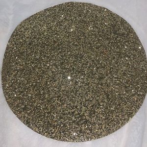 Set of 4 Sparkles Luminous Rhinestone Diamond Gold Placemats